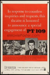 6t070 PT 109 style A 1sh R63 special John F. Kennedy tribute return engagement, different image!