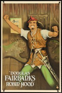 6t461 ROBIN HOOD S2 recreation 1sh 2001 cool stone litho of Douglas Fairbanks as Robin Hood!
