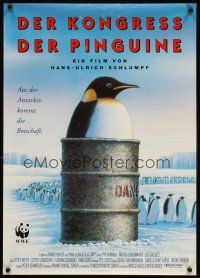 6t248 CONGRESS OF PENGUINS Swiss '93 Der Kongress der Pinguine, cool art of penguin in drum!