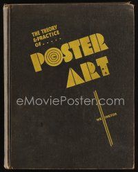 6w060 THEORY & PRACTICE OF POSTER ART hardcover book '34 ultra rare profusely illustrated textbook!