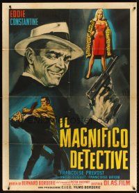 6w152 WOMEN ARE LIKE THAT Italian 1p '60 art of Eddie Constantine as secret agent Lemmy Caution!