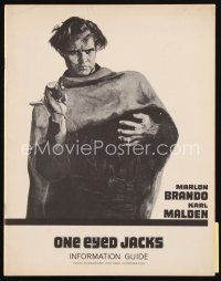 6w058 ONE EYED JACKS information guide '61 different artwork of star & director Marlon Brando!
