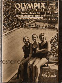 6w034 OLYMPIA PART TWO: FESTIVAL OF BEAUTY German program '38 Leni Riefenstahl Olympic documentary