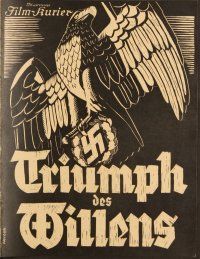6w032 TRIUMPH OF THE WILL German program '35 Leni Riefenstahl infamous WWII Nazi documentary