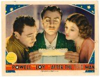 6x182 AFTER THE THIN MAN LC '36 close up of William Powell, Myrna Loy & Sam Levine reading note!