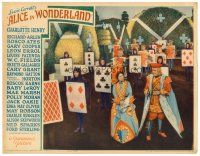 6x024 ALICE IN WONDERLAND LC '33 King & Queen of Hearts with many living playing card guards!