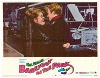 6x205 BAREFOOT IN THE PARK LC #7 '67 close up of Robert Redford embracing sexy Jane Fonda by bus!