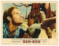 6x214 BEN-HUR LC #3 '60 Charlton Heston given water by Jesus, William Wyler classic epic!