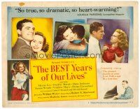 6x040 BEST YEARS OF OUR LIVES TC '47 William Wyler, all top cast shown, but barely Harold Russell!