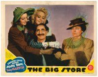 6x218 BIG STORE LC '41 Margaret Dumont tries to pull Groucho Marx away from sexy girls!