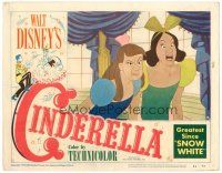 6x261 CINDERELLA LC #8 '50 Disney classic cartoon, close up of evil step-sisters!