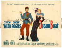 6x057 DREAM BOAT TC '52 sexy Ginger Rogers was professor Clifton Webb's co-star in silent movies