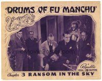 6x320 DRUMS OF FU MANCHU chapter 3 LC '40 Olaf Hytten & bad guys in sticky situation, Sax Rohmer