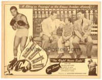 6x339 FIGHT NEVER ENDS LC '49 boxer Joe Louis plays himself & talks to young boy and man!