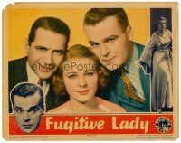 6x361 FUGITIVE LADY LC '34 pretty Florence Rice between Neil Hamilton & Donald Cook!