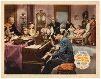 6x386 GREENWICH VILLAGE LC '44 many cast members watch Don Ameche play piano in New York City!