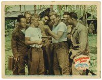 6x388 GUADALCANAL DIARY LC '43 William Bendix, Anthony Quinn and others tease Richard Jaeckel!