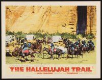 6x390 HALLELUJAH TRAIL LC #5 '65 John Sturges, far shot of cavalrymen coming up to wagon train!