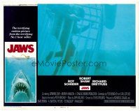 6x444 JAWS LC #1 '75 Richard Dreyfuss in underwater cage confronts Bruce the shark!