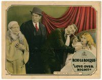 6x484 LOVE OVER NIGHT LC '28 wacky gag of doctor examining pretty blonde instead of old lady!