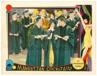 6x494 MANHATTAN COCKTAIL LC '28 pretty Nancy Carroll & Richard Arlen in cap & gown at graduation!
