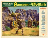 6x642 SAMSON & DELILAH LC #6 '49 Victor Mature flinging strongman after killing lion!