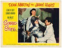 6x646 SCARED STIFF LC #4 '53 Dean Martin & Jerry Lewis fight with knight in armor Jack Lambert!