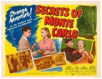 6x136 SECRETS OF MONTE CARLO TC '51 Warren Douglas, Lois Hall, strange adventure!