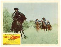 6x664 SIGN OF ZORRO LC #5 '60 Walt Disney, masked hero Guy Williams on horseback!