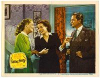 6x670 SITTING PRETTY LC #4 '48 Maureen O'Hara & Louise Allbritton laugh at Robert Young!