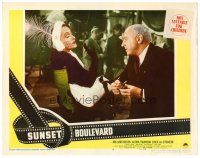 6x017 SUNSET BOULEVARD LC #6 '50 c/u of Cecil B. DeMille refusing to tell Gloria Swanson the truth!