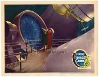 6x009 THINGS TO COME LC '36 future scientists studying the cosmos in incredibly elaborate set!