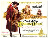 6x150 TREASURE ISLAND TC R75 Bobby Driscoll, Robert Newton as pirate Long John Silver!