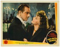 6x737 TWO-FACED WOMAN LC '41 Melvyn Douglas with Greta Garbo pretending to be her twin sister!
