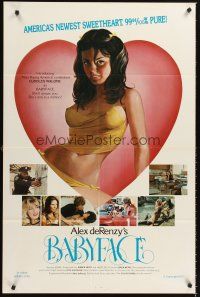 6y050 BABYFACE 1sh '77 classic Alex de Renzy, sexy art of America's newest sweetheart!
