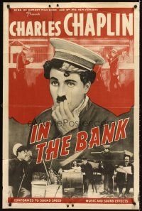 6y057 BANK 1sh R40 Edna Purviance, great images of wacky Charlie Chaplin in silent!