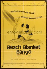 6y064 BEACH BLANKET BANGO 1sh '75 the gang is back & getting a bang out of life!
