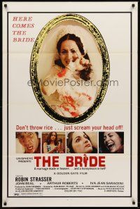 6y122 BRIDE 1sh '74 John Beal, cool image of Robin Strasser in title role!