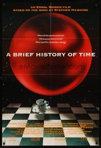6y123 BRIEF HISTORY OF TIME 1sh '92 from the book by Steven Hawking, wild image!