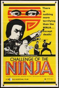 6y150 CHALLENGE OF THE NINJA 1sh '80 Yasuaki Kurata, Chia Hui Liu, martial arts action art!