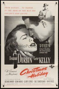 6y153 CHRISTMAS HOLIDAY military 1sh R50s Deanna Durbin is lovely, flaming, brilliant, and dramatic!