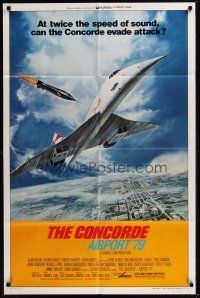 6y171 CONCORDE: AIRPORT '79 style B 1sh '79 cool art of the fastest airplane attacked by missile!