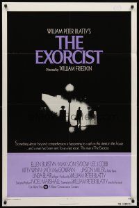 6y268 EXORCIST int'l 1sh '74 William Friedkin, Max Von Sydow, William Peter Blatty horror classic!