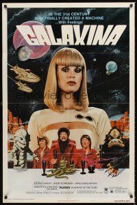 6y329 GALAXINA style B 1sh '80 Dorothy Stratten is a man-made machine with feelings!
