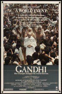 6y330 GANDHI 1sh '82 Ben Kingsley as The Mahatma, directed by Richard Attenborough!