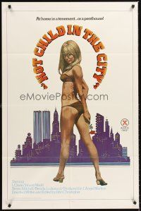 6y404 HOT CHILD IN THE CITY 1sh '79 John Holmes, L'Oriele, At home in a tenement...or a penthouse!