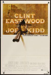 6y461 JOE KIDD 1sh '72 John Sturges, if you're looking for trouble, he's Clint Eastwood!