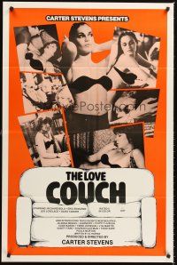 6y522 LOVE COUCH 1sh '77 sexy Vanity Fare, Teddi Bare & Fluffy La Bush!