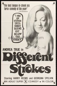 6y662 OVER SEXPOSURE 1sh '70s close-up of Andrea True, x-rated comedy!