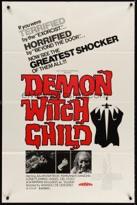 6y688 POSSESSED 1sh '75 Demon Witch Child, the greatest shocker of them all!